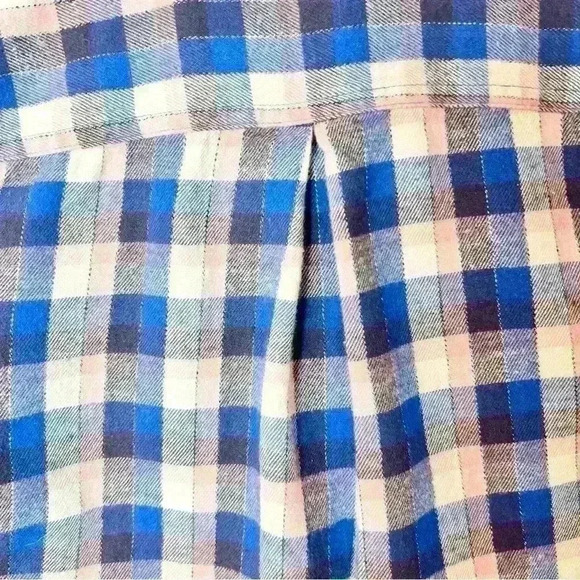 Madewell Women’s Plaid Button Down Tie Front Flannel Size Small - Picture 6 of 13